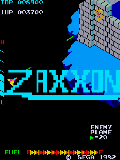 Zaxxon (set 3) Title Screen